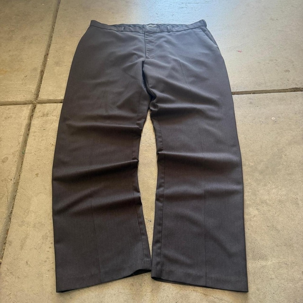 38x32 Gray Pleated Wide Leg Dress Pants Y2K Grunge Vintage
